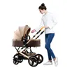 Baby Stroller Brand designer fashion Wholesale 3 in 1 Hot Mom Stroller Luxury Travel Pram Carriage Basket Babies Car Seat and Cart soft