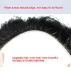 Perruques synthétiques Dianqi Front Toupee Transparent Natural Hairline Men V Loop Hair mâle Wig9113931