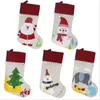 Noel Çorap Keten Noel Baba Çorap Küçük Beyaz Top Dekorasyon Noel Ağacı Kolye Festivali Parti Süsleme