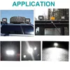 Nieuwe LED-werkverlichting 4 inch Bar 60 W Lamp Spot Flood Lights 12V 24V voor vrachtwagens Mistlamp Motorfiets Offroad Town Car ATV Boat SUV