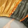 Elastyczna sofa antypustowa Pokrywa bez podłokąsku Spandex Plaid Print Tight Wrap Składany Slipbover do salonu Sofa Ręcznik 211102