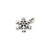 200PCs Antik Silver Alloy Jul Snöflingor Charms Pendants DIY gör handgjorda Hitta smycken 13x18mm A-654