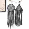 Svart Boho Eye of God Black Handgjorda Dream Catcher Traditionell Välsignelse Gåva För bilmur Hängande Nursery Bedroom Kids Dreamcatcher 1399 T