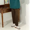 IEFB vintage mannen rechte hoge taille slanke losse wijde been koreaanse mode losse fit casual broek voor mannelijke lente 9Y4783 210524