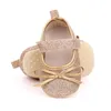First Walkers Dzieci Casual Shoes Baby Girls Bowknot Fine Flash Buty Soft Walking Princess 2021 Sandal Fille