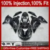 Injection OEM pour KAWASAKI NINJA ZZR-1400 ZX 14R 14 R ZZR 1400 CC 06-11 Corps 4No.148 ZZR1400 ZX14R 2006 2007 2008 2009 2010 2011 ZX-14R 06 07 08 09 10 11 Carénage noir plat