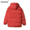 Langarm Feste Beiläufige Frau Parkas Verdicken Warme Mit Kapuze Mantel Winter Herbst Zipper Tasche Lose Mäntel Femme Veste 210508