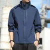 Męskie Kurtki 2021Japapan i Korea Południowa Para Stormsuit Jesień Cienka Outdoor Hooded Jacket Mountai Ering Men Coat Bomber Men'sjacki M-5XL