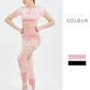 Trainingsanzüge Designer Yoga Wear Womens Anzug Fitnessstudio Outfits Sportswear Fitness Richten Hose Leggings Workout Set Tech Fleece Active Frau Sexy T Shirts Neue Art Für Mädchen