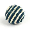 Sizal Ball Pet Kot Zabawki Odporne na zarysowania Koty Mrlowne Catch Balls Funny Zabawki dla 40mm YHM248-ZWL