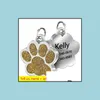 Targhetta per cani, forniture per carte d'identità Pet Home Garden Targhette identificative personalizzate Nome inciso Numero Indirizzo Collare per gatti Ciondolo Collana per cuccioli Fascino Accesso