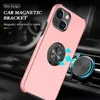 Fashion Cool Ring Phone Case för iPhone 15 14 13 12 11Pro Max XS XR 8 7 6S Plus 360 graders spin 2 i 1 Anti-Fall-omslag