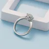 Fanenso Micro-Inlay 1 Carat Moissanite Pierścień Dziewczyna 925 Posrebrzana 18K Moda Biżuteria Proponuje rocznicowy prezent