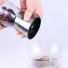 Stainless Steel Manual Salt Pepper Mill Grinder Seasoning Bottle Glass Kitchen Accessaries Tool k03