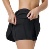 LU LU LEMONS Outfit Female Yoga Sports Tennis Skorts Dance Fiess Workout Short Skirts Gym Women Running Skort Skirt Solid Color