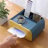 Tissue Boxes & Napkins Desk Creative Double Layer Box Environmental Protection Towel Napkin Office And Home Decoration