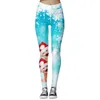Women's Leggings Christmas Trousers For Women Lady Casual Elasticity Skinny Leggins Mujer High Waist Workout Printing Stretchy Pants