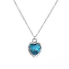 Ciondolo in cristallo di Boemia semplice catena versatile per clavicola moda dodici costellazioni collana gioielli per le donne