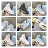 2021 Luxury Designer Women Casual shoes High-top Sneakers Shiny leather and Re-Nylon recycled nylon lining Removable insole Fashion Trendy Comfort A1 Size 35-40