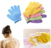 2021 Exfoliating Bath Glove Body Scrubber Glove Nylon Duschhandskar Body Spa Massage Dead Skin Cell Remover (1 Pairs = 2 st)