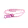 Lysande glöd i mörkret Zipper Armband Smycken Unisex Zip Bangle Night Light Wristband Party Bar Present M3611