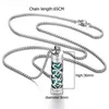 Aromatherapy Necklace Diffuser Pendant 316L Stainless Steel Locket Aroma Perfume Oils Essential Oil Diffuser Pendant Necklace G220310