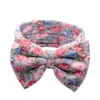 2021 neugeborenes contton floral Haarband Kaninchen Bowknot Stirnband Kinder Kopfbedeckungen Blumen Gedruckt