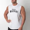 Märke Mens Tank Topps Sexig Fitness Bodybuilding Andas sommar Singlets Slim Mittade T-shirts Muscle Ärmlös tröja