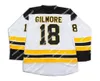 24s Movie Jerseys Happy Gilmore Ice Hockey Jersey Anpassa valfritt namn och nummer personlighets broderi tröja