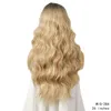 Parrucche sintetiche ondulate da 26 pollici Parrucche per capelli umani di simulazione di parrucche in fibra ad alta temperatura di colore Ombre WIG-284