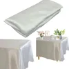 Rectangle Satin Tablecloth Overlays For Wedding Party Decor Home Dining Cover Christmas Halloween Birthday Cloth 211103