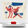 Novelty Art Musica Note Pattern Tapestry Hanging Wall Blankets Light-weight Polyester Fabric Wall Decor Home For Music Lover 1981 V2