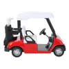 Golf Training Aids Carrello da golf in miniatura Giocattolo modello pressofuso Lega per auto in scala 1:20
