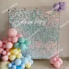 Party Decoration Glitter Sequin Wedding Backdrop 5 Colors Grid Backing Clip Type Shimmer Wall Panel Birthday