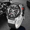 2021 Relógios Mens Lige Top Marca Luxo Esportes Assista Homens Moda Automática Calendário Calendário relógio de pulso para homens Black Masculino Clock Q0524