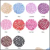 Rubber Bands Jewelry Jewelryelastic Snood Net Pearl Decor Colorf Hair Bun Er Set For Dancer Drop Drop Delivery 2021 Nyhqe