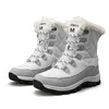 Kvinnor låga stövlar Högmärke No Black White Wine Red Classic #17 Ankle Short Womens Snow Winter Boot Storlek 5-10 839 S