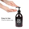 3 in 1 Set Bathroom Soap Dispenser 500ml Shampoo Body Wash Hair Conditioner Bottle Plastic Storage Press Pump Sub bottle 211222