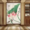 Vorhang Vorhänge Chinesischen Stil Pfingstrose Blume Tür Wohnzimmer Partition Schlafzimmer Küche Tür Feng Shui Noren