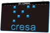 LD6692 Logotipo de Cresa Grabado en 3D Señal de luz LED Venta al por mayor Venta al por menor