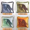 Luxury Pillow Case Designer Tassel 20 Tiger y leopardo Patrones de animales Impresión Cubierta de colchón de almohada 45*45 cm para 4 temporadas Regalos decorativos 2022 2022