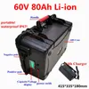 Водонепроницаемый портативный 60V 80AH литий-литий Li Ion Battery Batch BMS 16S для электрических камер.