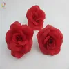 100pcs fiori artificiali rose di seta capolini per la decorazione di nozze festa scrapbooking 7cm corona floreale rossa accessori decorativi W