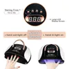 256W LED Nail Dryer Lampada per asciugatura s 4 Timer 57 Luci UV Polimerizzazione di tutte le apparecchiature per sensori automatici per manicure con smalto gel 220111