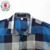 Fredd Marsha Märke Men Flannel Plaid Shirt 100% Bomull Vår Höst Casual Långärmad Skjorta Mjukt Komfort Fit Stilar FM088 210527