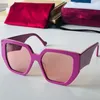 Lunettes de soleil hommes et femmes mode luxe classique carré grand cadre plaque épaisse noir rose lunettes 0956S fête club voyage vacances Occhiali Da Sole Firmati UV400