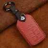 Keychains Case Honda Crv Piolink Civic Accord Fit Luxury Genuine Leather Keys Cover Bag Accessories