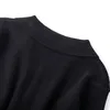 Nomikuma gestrickte kurze Strickjacke Mantel koreanische lange Ärmel Reißverschluss Umlegekragen Pullover Frühling Frauen Strickwaren Jacke 6D818 210427