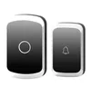 CACAZI Wireless Waterproof Doorbell 300M Remote US EU Plug LED Flash Home Cordless Door Bell Chime 1 2 Button Receiver