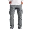 Men's Trousers Casual Work Wear Combat Safety Cargo 6 Pocket Full Pants Men Elastic Outdoor Pant